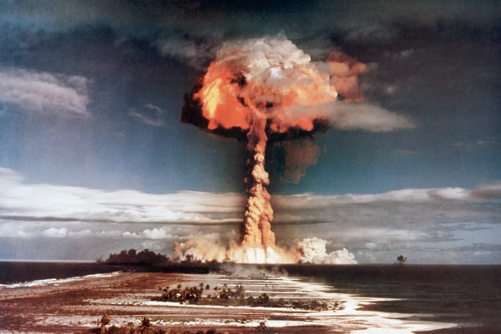 A nuclear test detonation