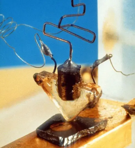 The first working transistor, Bell Labs